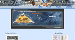 Desktop Screenshot of fordeinternational.com