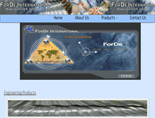 Tablet Screenshot of fordeinternational.com
